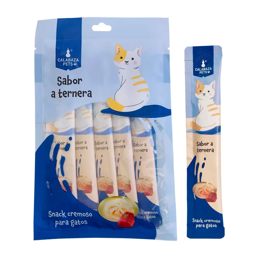 Snack cremoso sabor ternera